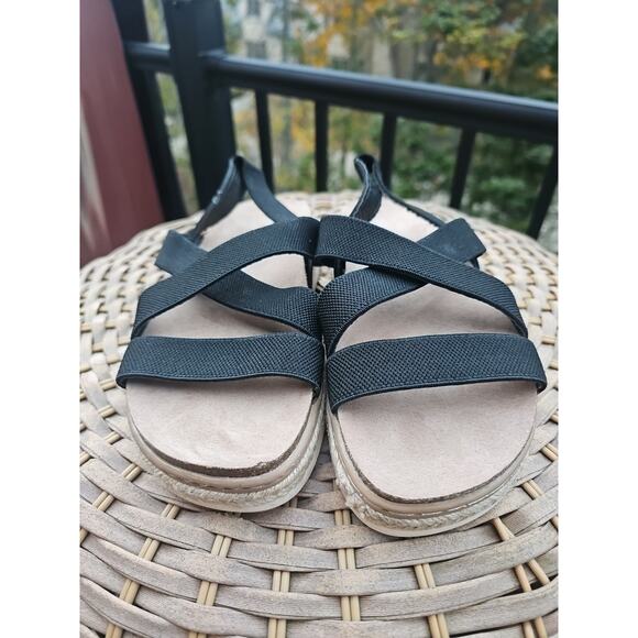 Madden Girl Lorra black espadrille flatform sandal Women’s 8.5 M - Picture 2 of 15